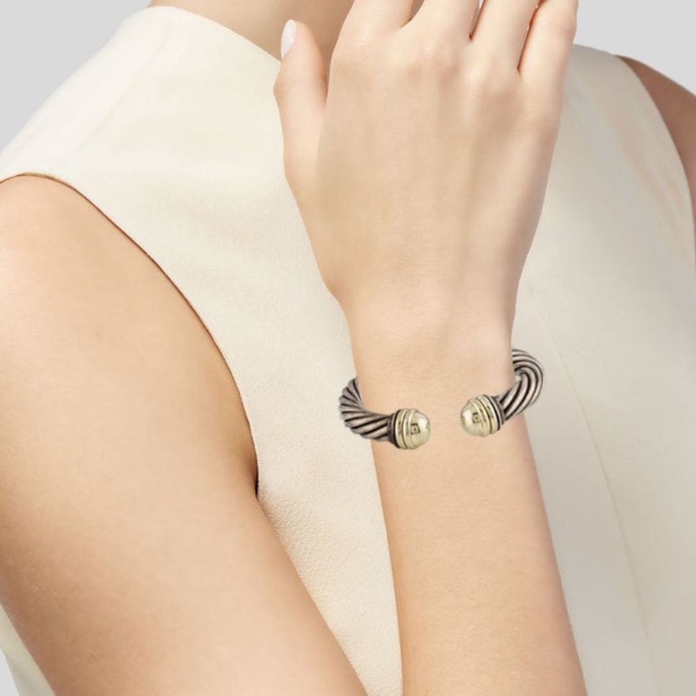 DAVID YURMAN Cable Classics Two-Tone Cuff Bracelet